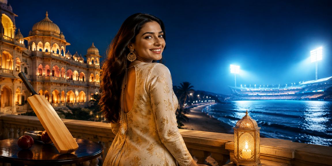Ethnic Indian woman engaged with online betting platform device